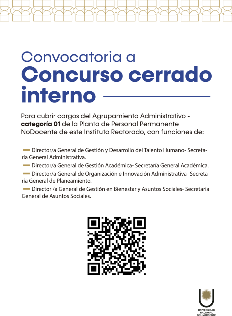 Afiche llamado a Concurso No Docente