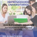 Asignatura Formación para Emprendedores Universitarios en el marco de la Catedra Libre para Emprendedores de la Agencia de Innovación y Desarrollo – AGENTIA