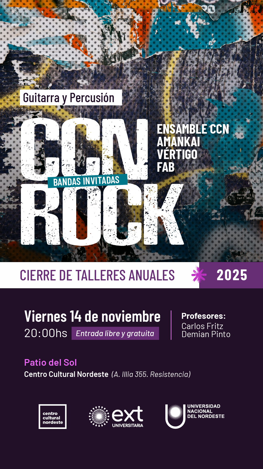 Cierre Taller de Guitarra y Percusión: “CCN ROCK”