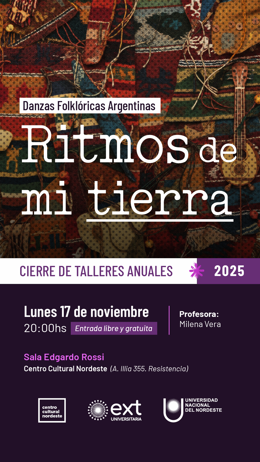 Cierre Taller de Danzas Folklóricas Argentinas: “Ritmos de mi tierra”