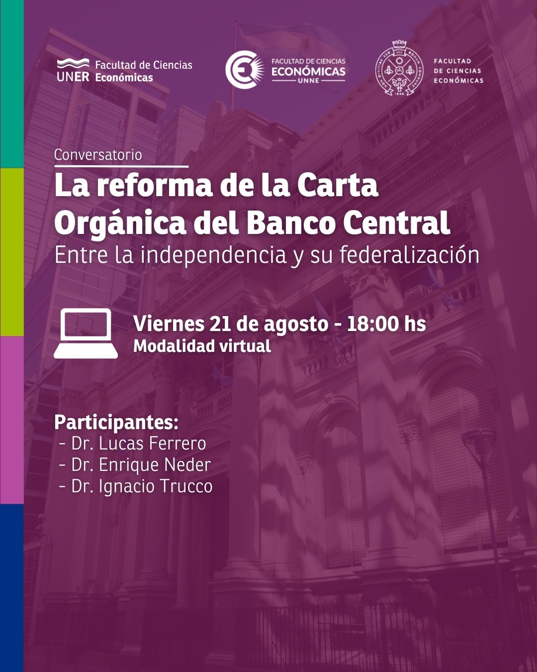 Conversatorio sobre la reforma de la Carta Orgánica del Banco Central