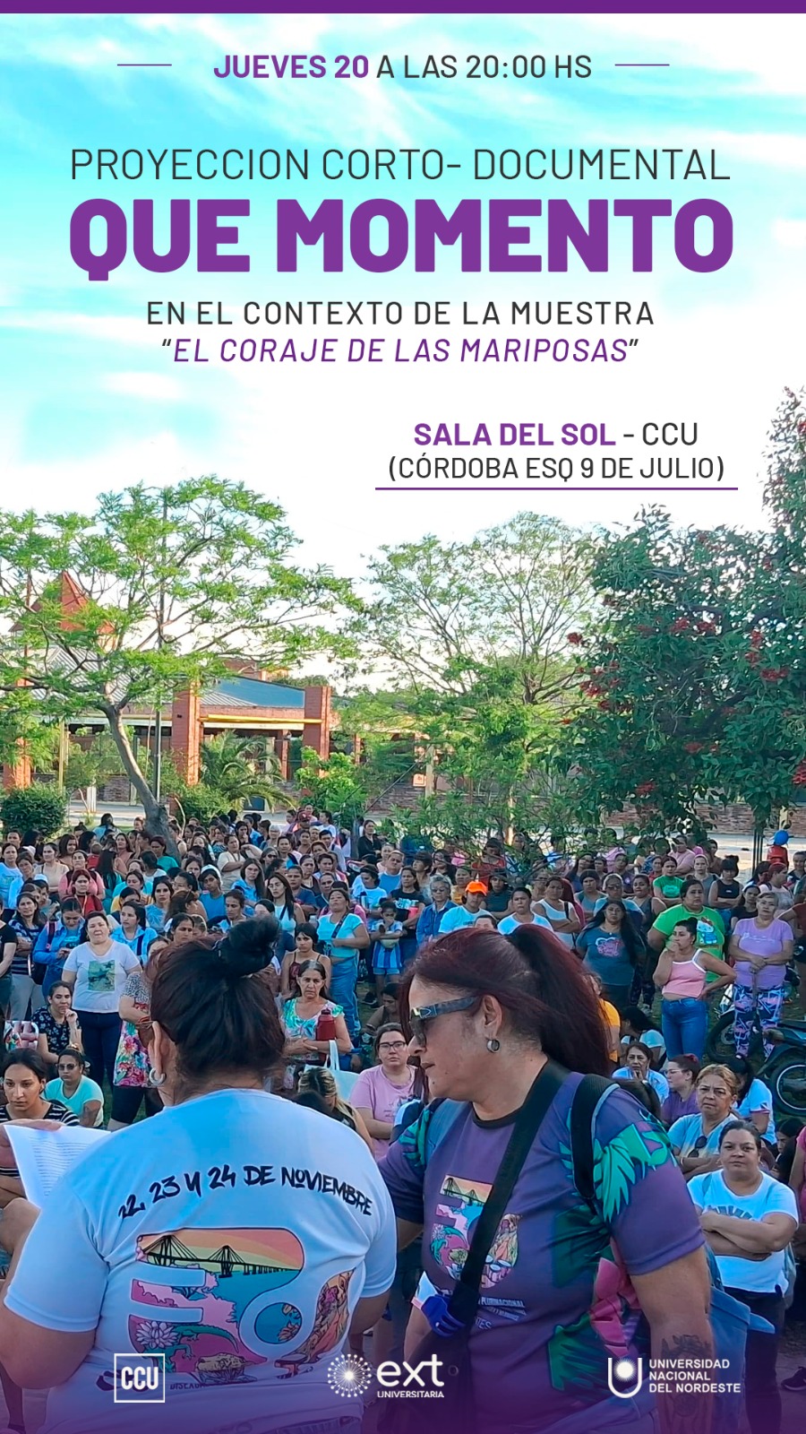 Proyección del Corto-Documental "Que Momento"