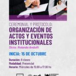 Cursos bimensuales del CCN 2025: Ceremonial y Protocolo: Organización de actos y eventos institucionales