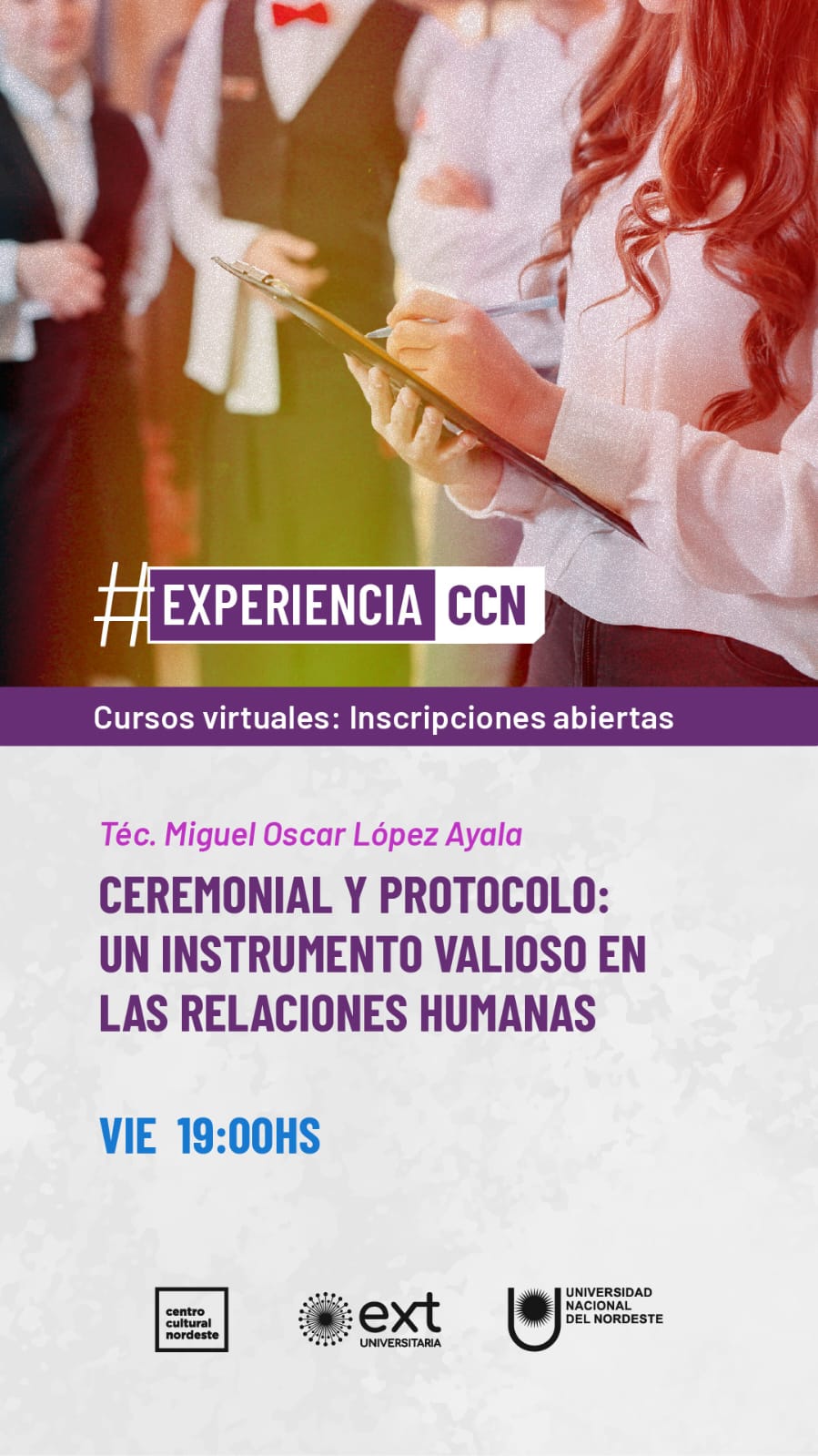 🎓 𝐂𝐮𝐫𝐬𝐨𝐬 𝐛𝐢𝐦𝐞𝐧𝐬𝐮𝐚𝐥𝐞𝐬 𝐯𝐢𝐫𝐭𝐮𝐚𝐥𝐞𝐬 | 𝐂𝐂𝐍 𝟐𝟎𝟐𝟔 ⁣ 📑 Ceremonial y protocolo⁣