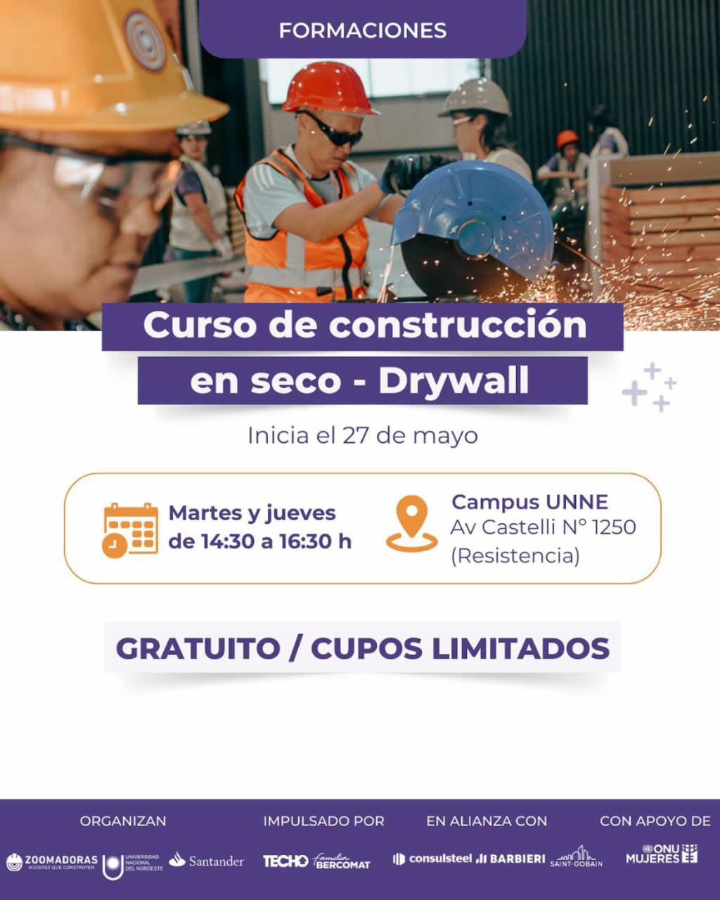 Curso de Construcción en Seco para Mujeres