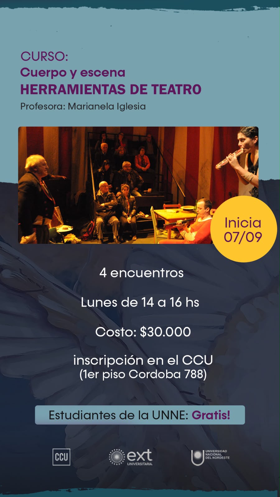 CURSO: Cuerpo y escena HERRAMIENTAS DE TEATRO