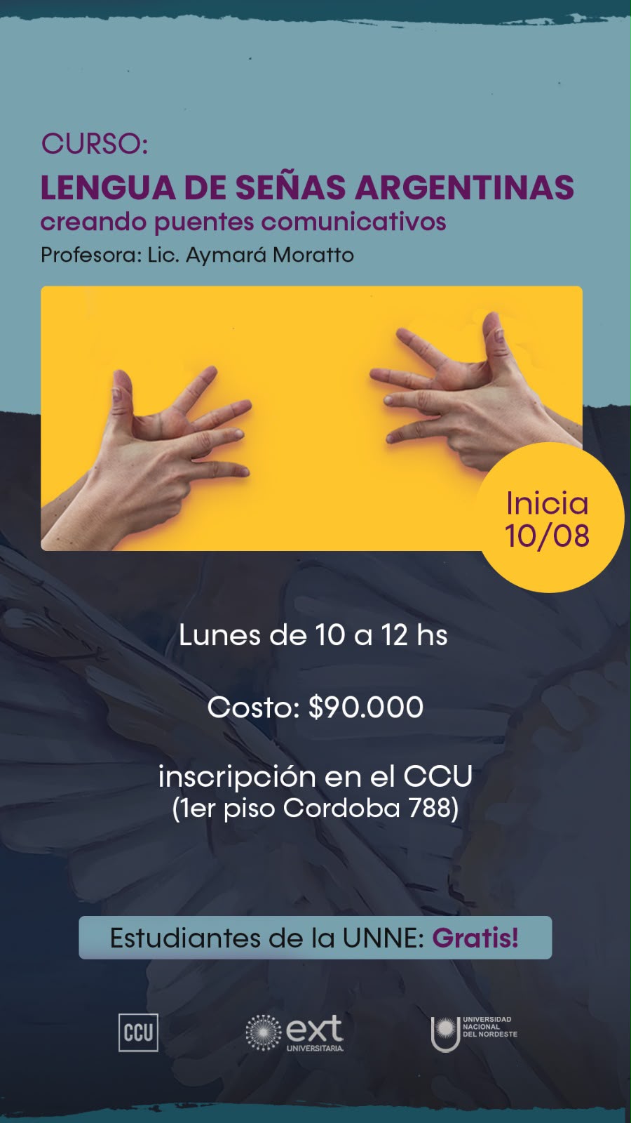 CURSO: LENGUA DE SEÑAS ARGENTINAS creando puentes comunicativos