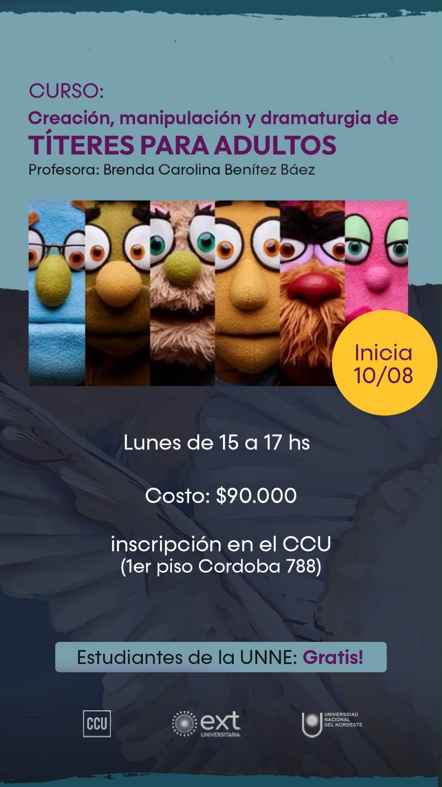 CURSO: Creación, manipulación y dramaturgia de TÍTERES PARA ADULTOS