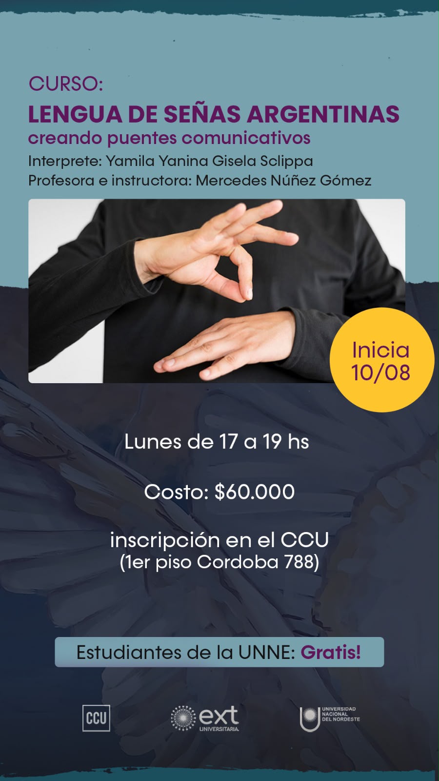 CURSO: LENGUA DE SEÑAS ARGENTINAS creando puentes comunicativos