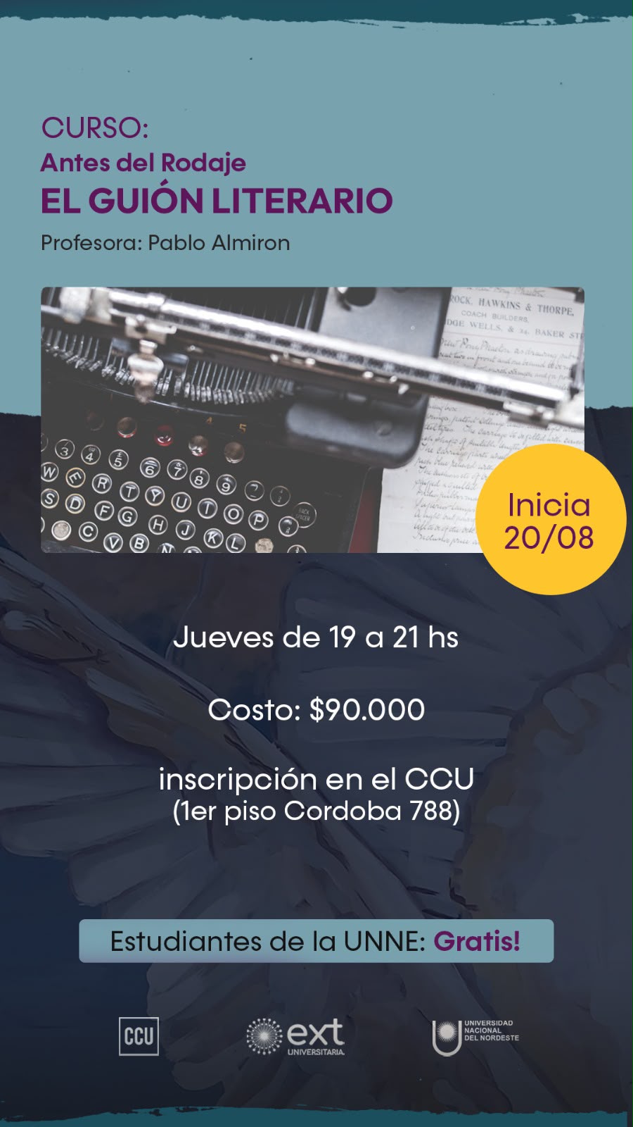 CURSO: Antes del Rodaje EL GUION LITERARIO