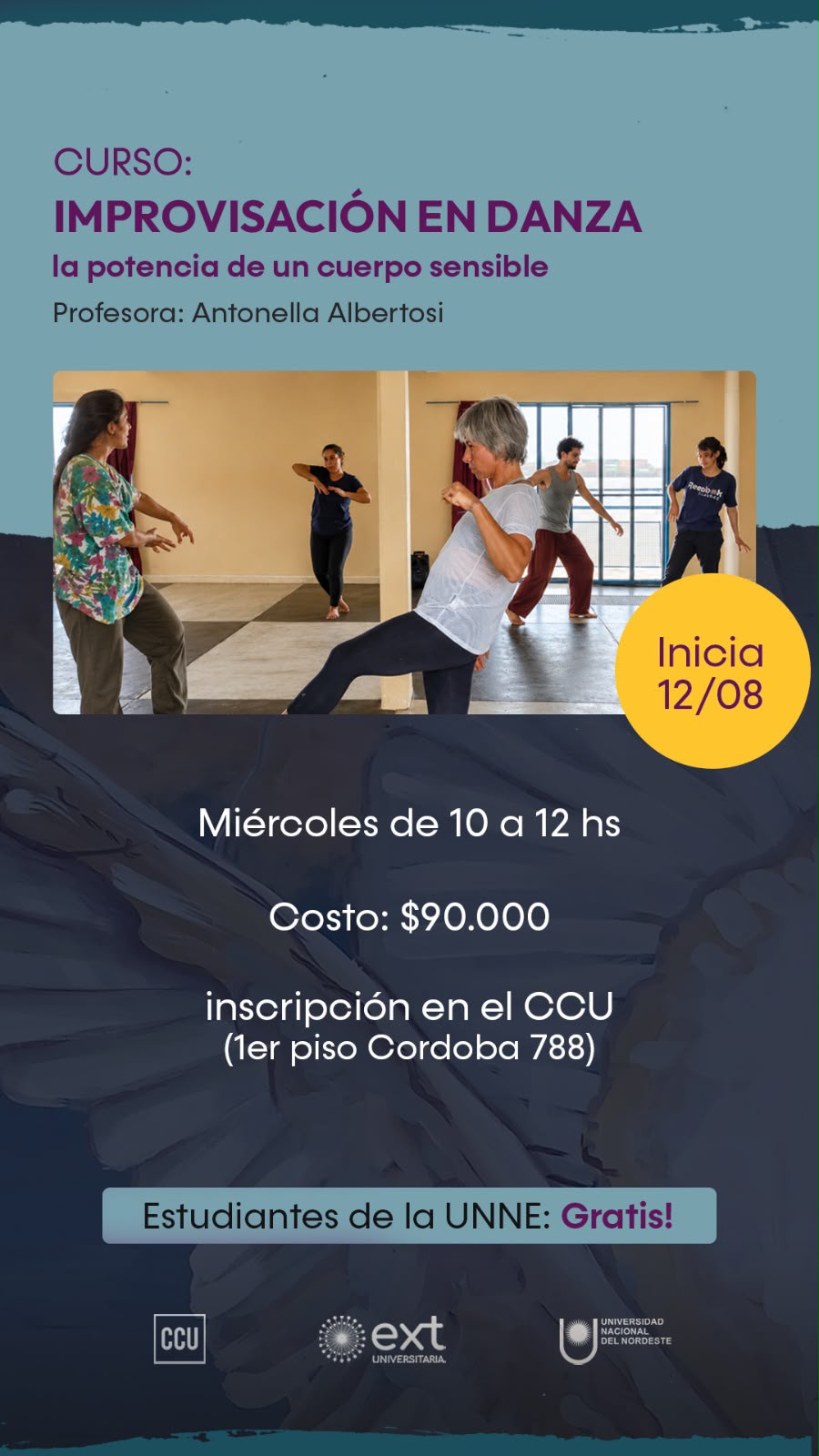 CURSO: IMPROVISACIÓN EN DANZA la potencia de un cuerpo sensible