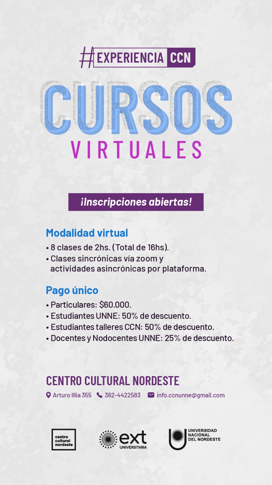 🎓 𝐂𝐮𝐫𝐬𝐨𝐬 𝐛𝐢𝐦𝐞𝐧𝐬𝐮𝐚𝐥𝐞𝐬 𝐯𝐢𝐫𝐭𝐮𝐚𝐥𝐞𝐬 | 𝐂𝐂𝐍 𝟐𝟎𝟐𝟔