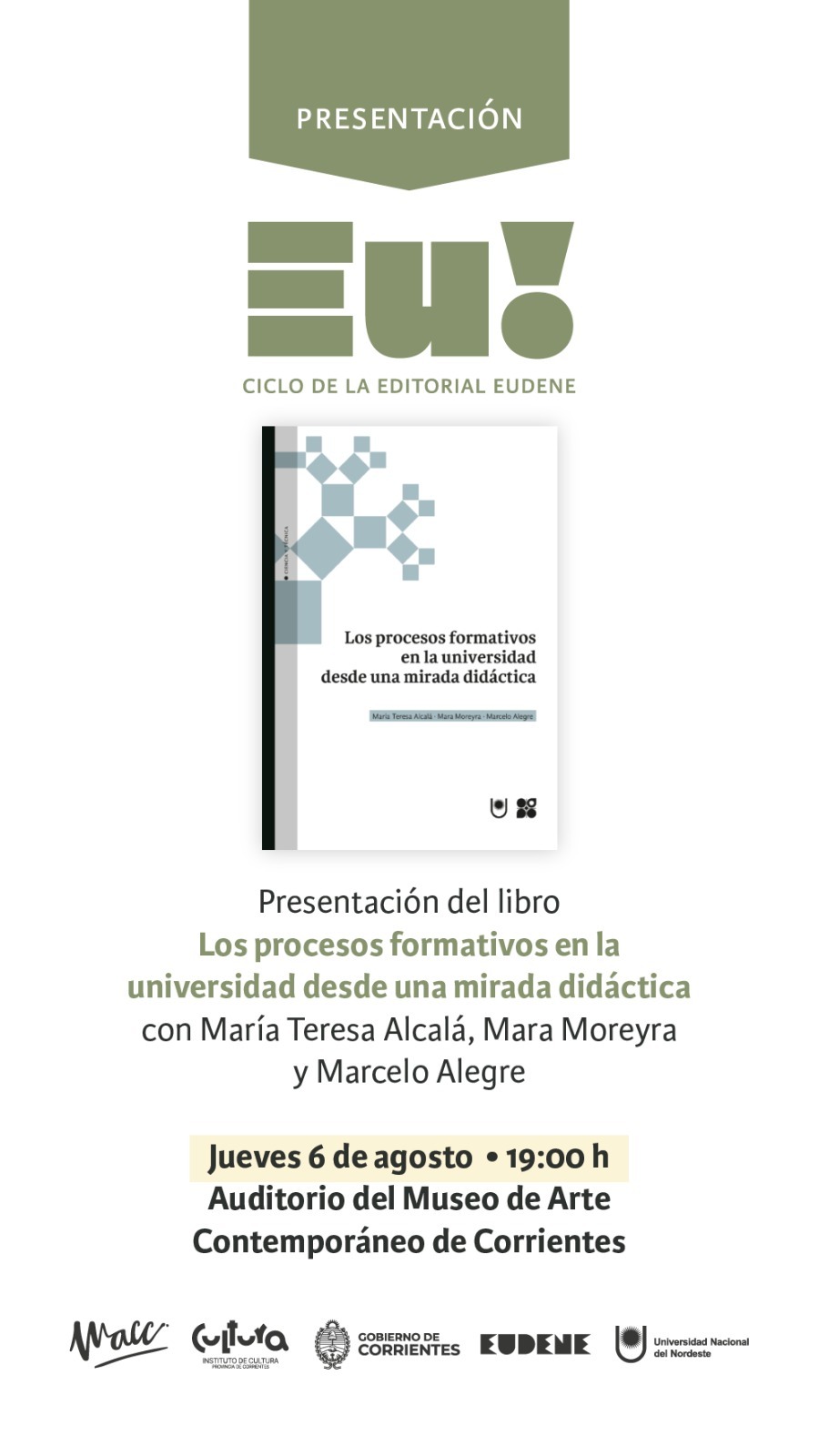 El Ciclo EU! de Eudene vuelve al MACC con una nueva presentación 📚