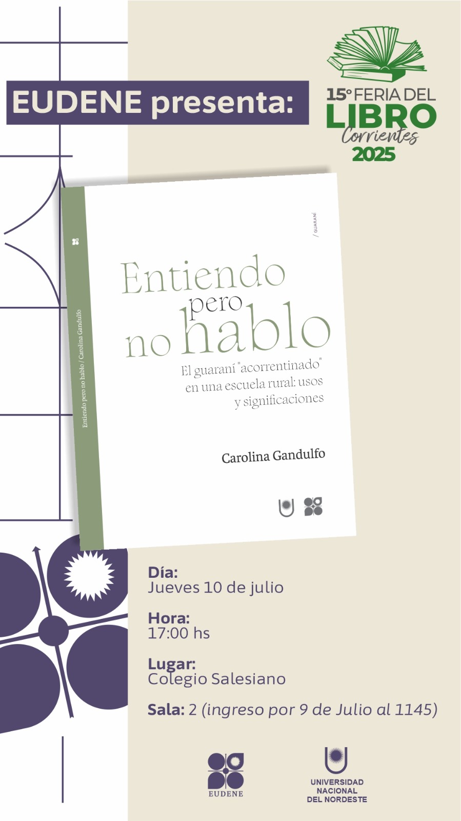Eudene presenta en la 15° Feria del Libro Corrientes 2025