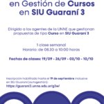 Taller de Capacitación en Gestión de Cursos en SIU Guaraní 3