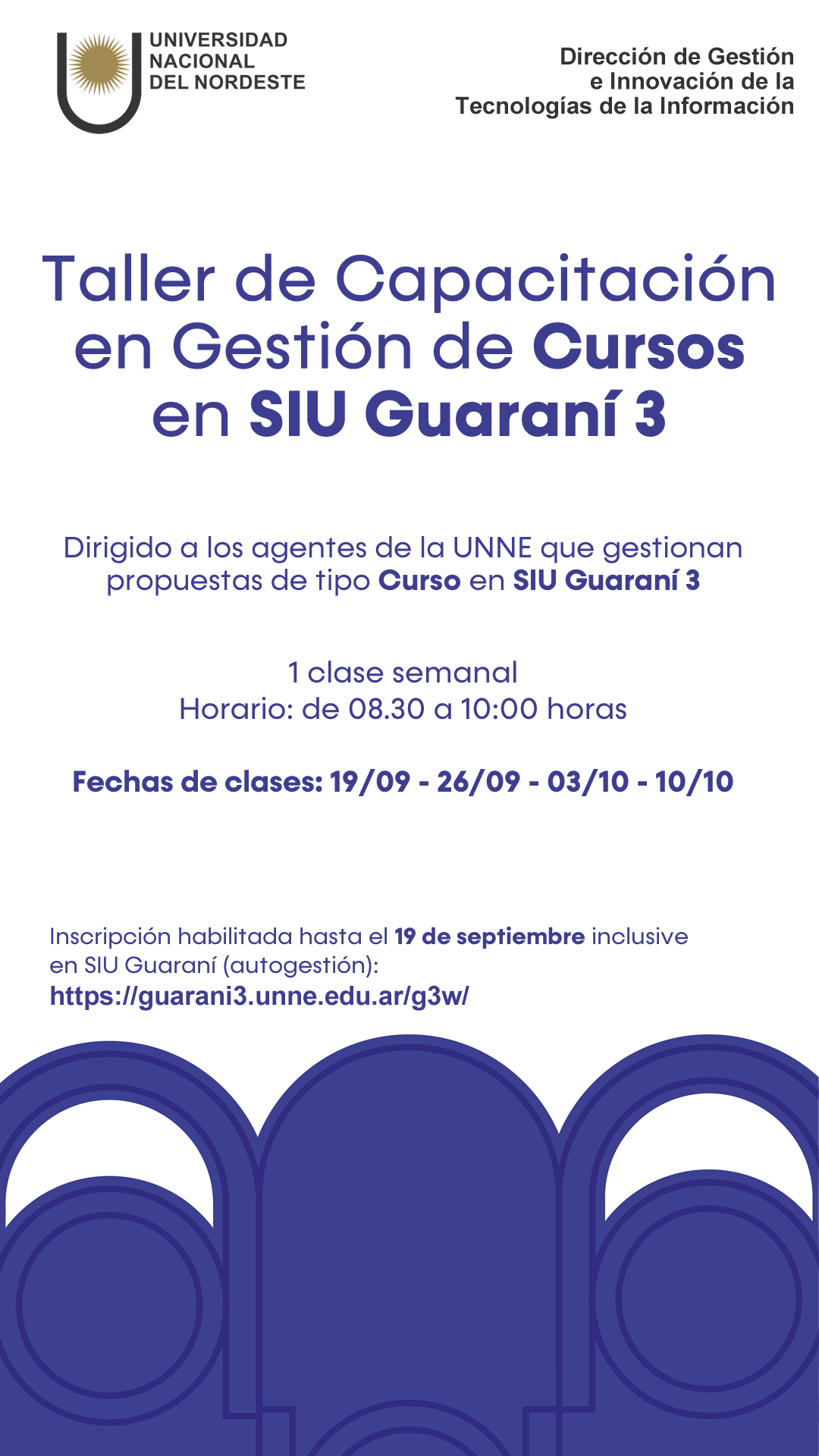 Taller de Capacitación en Gestión de Cursos en SIU Guaraní 3