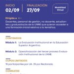 Curso de capacitación: “Introducción a los procesos de evaluación institucional” -3ed-