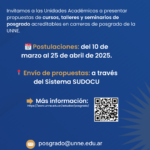 Apertura convocatoria Programa de Fortalecimiento de Posgrado