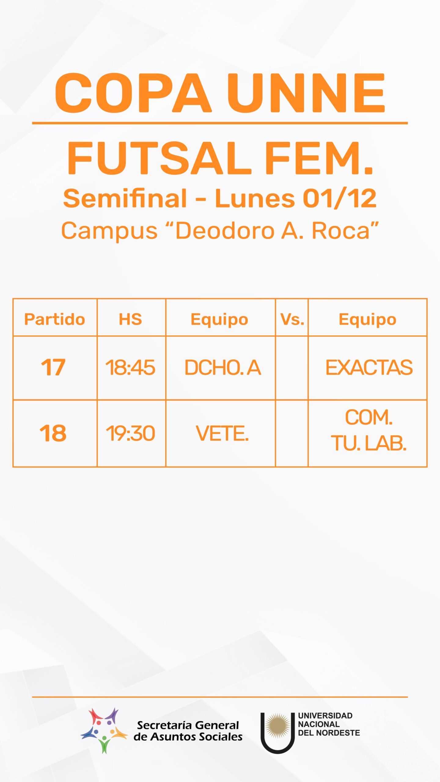 Copa UNNE - FUTSAL Femenino