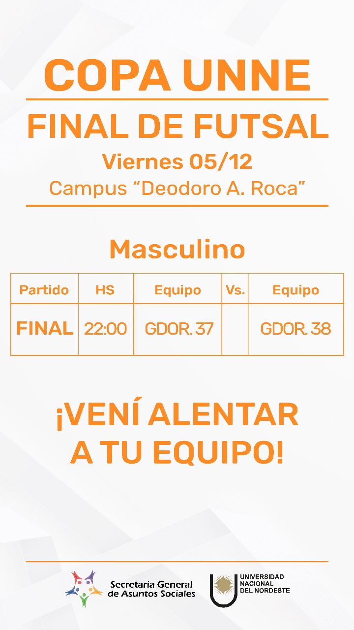 Copa UNNE - FUTSAL Masculino Final