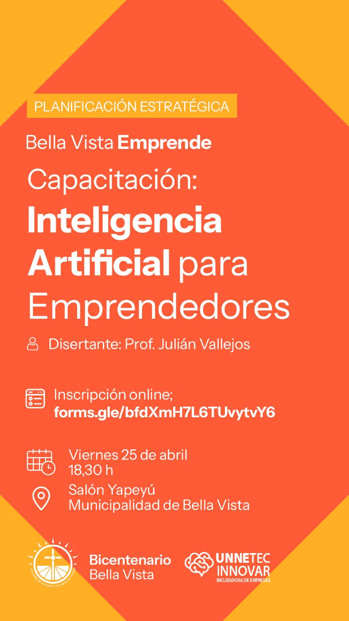 Capacitación: Inteligencia Artificial para Emprendedores