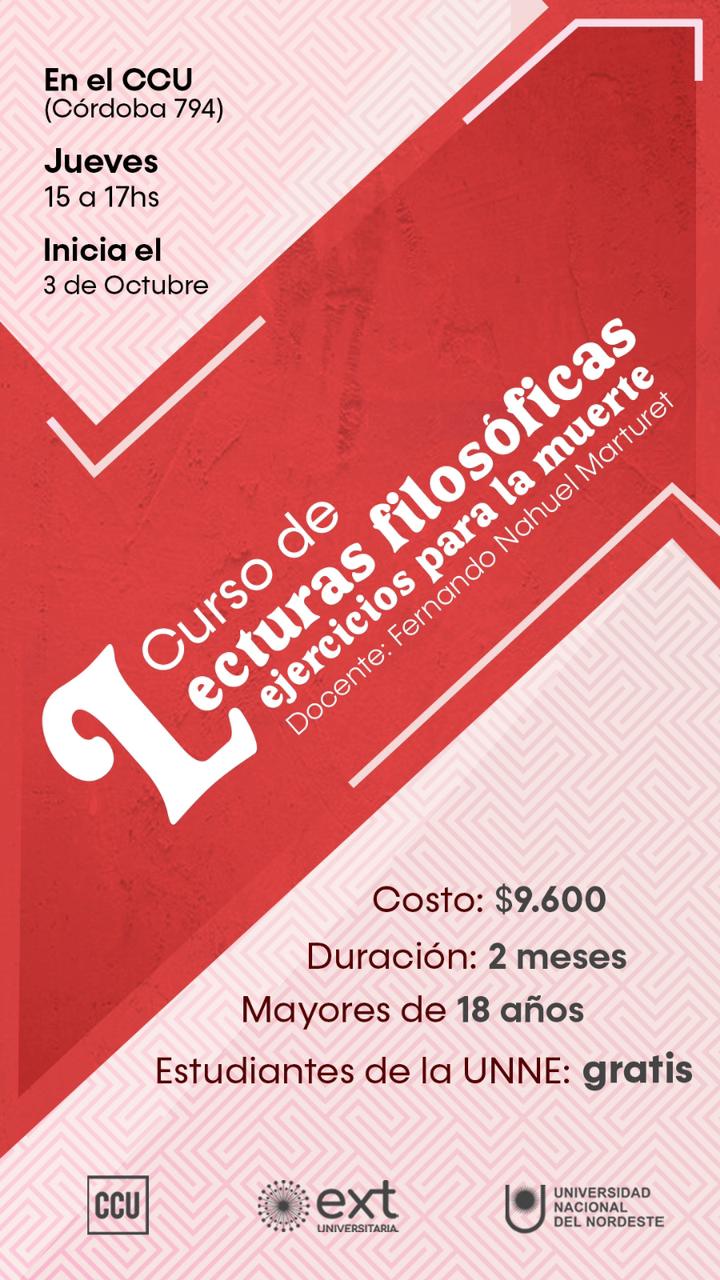 Lecturas filosóficas: ejercicios para la muerte