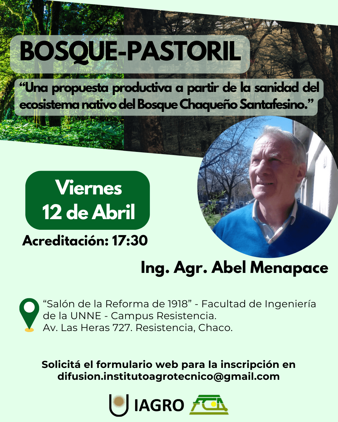 Ciclo de conferencias: 1ra Conferencia: Bosque-Pastoril disertante Ing. Agr. Abel Menapace