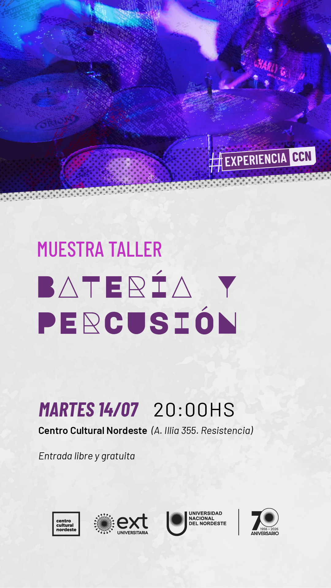 Muestra Talleres: Batería y Percusión
