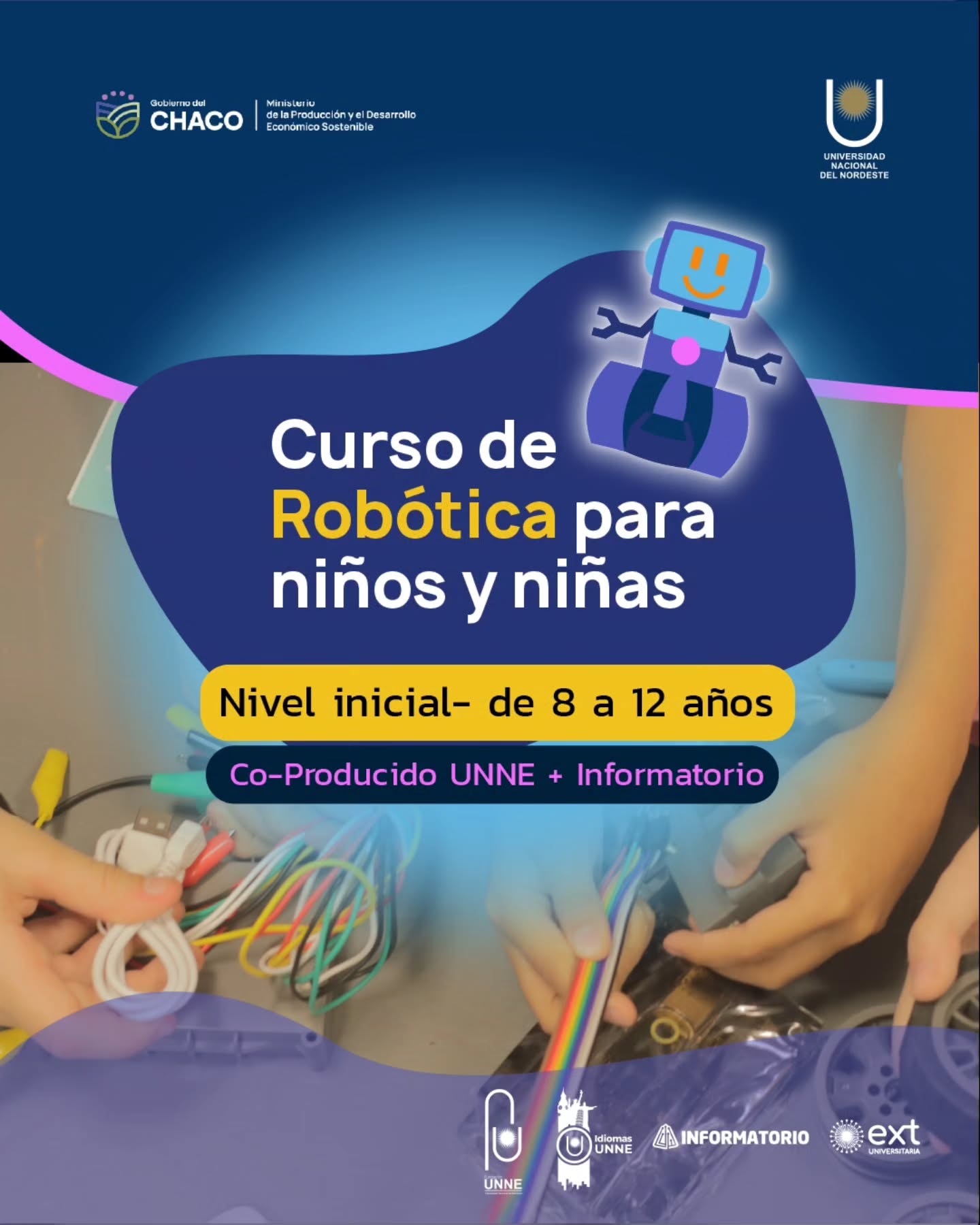 Curso de Programación y Robótica destinado a niños y niñas de nivel inicial