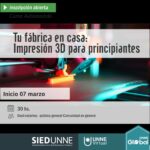 Curso MOOC "Tu fabrica en casa: Impresión 3D para principiantes"