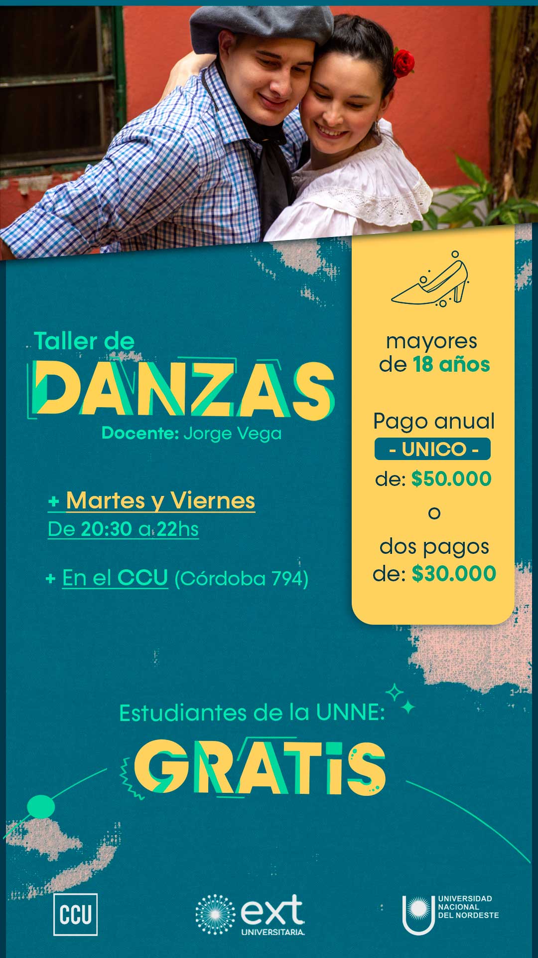 Taller de danzas a cargo de Jorge Vega