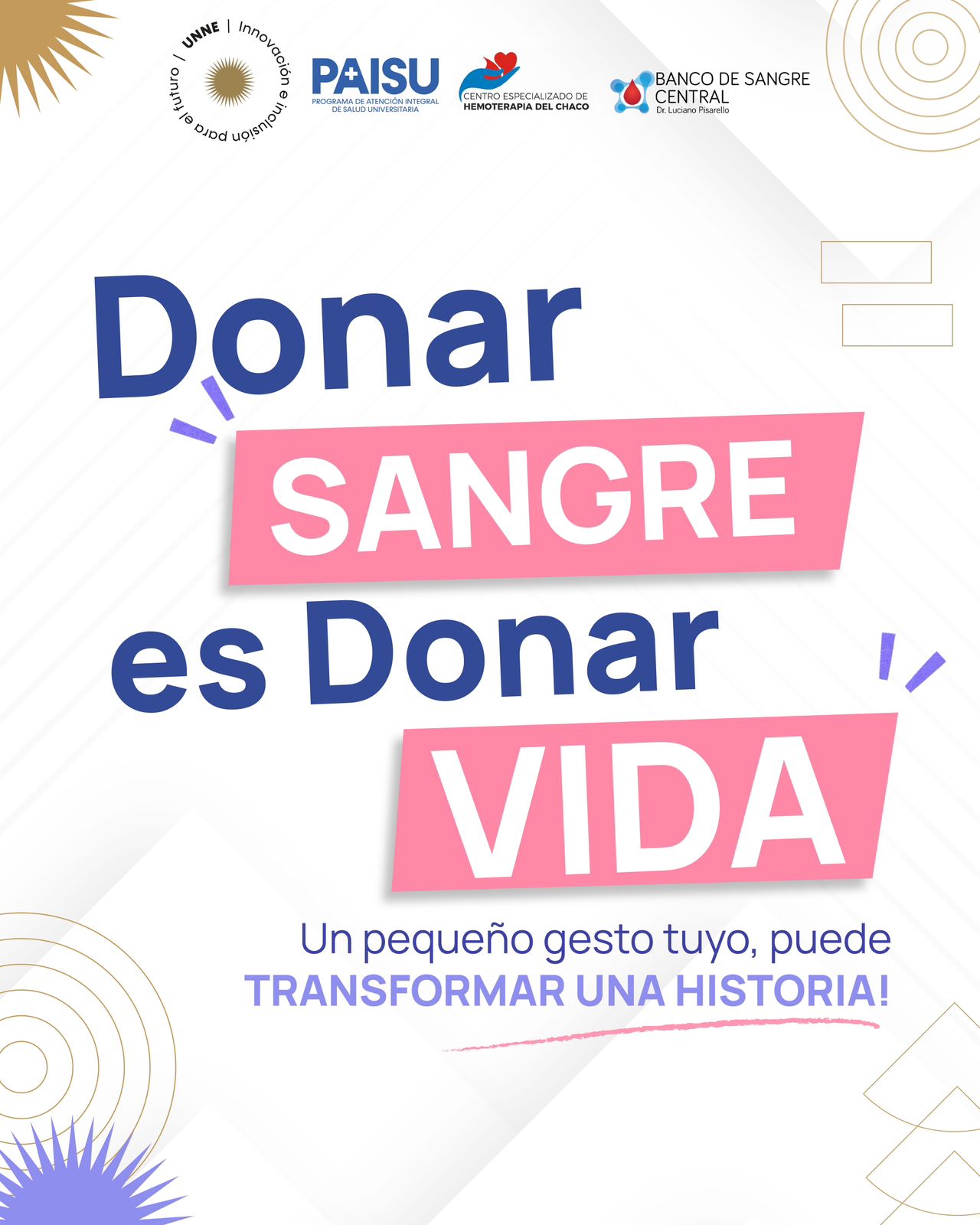 Jornadas solidarias de donación de sangre
