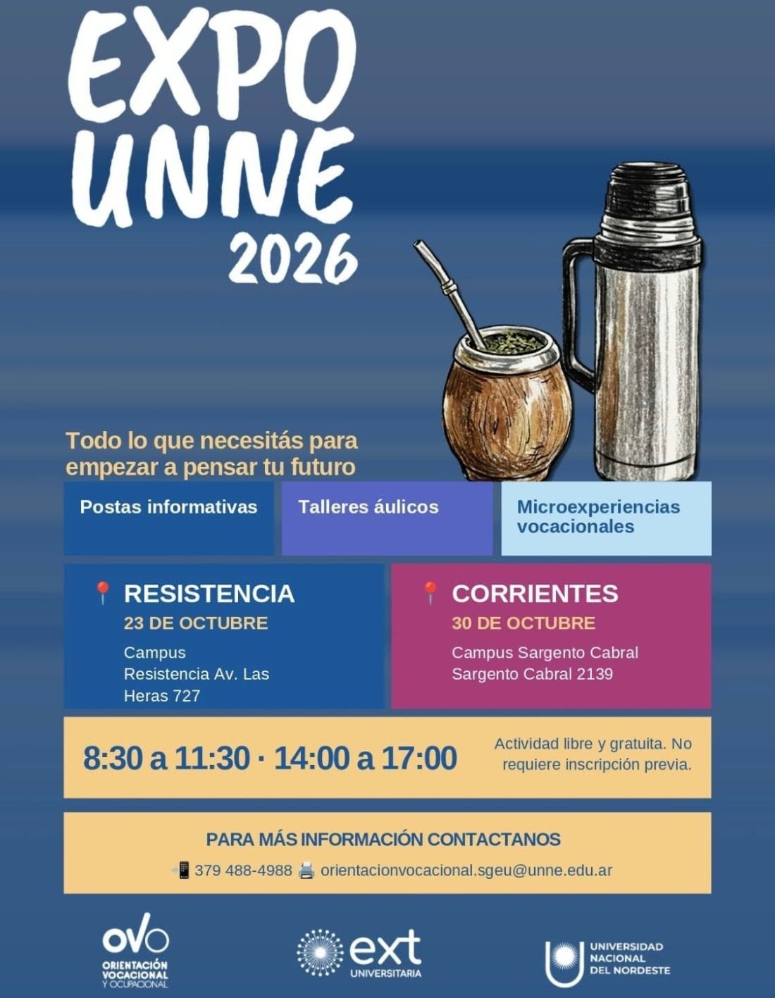 Expo UNNE 2026: dos jornadas para conocer la oferta académica y la vida universitaria