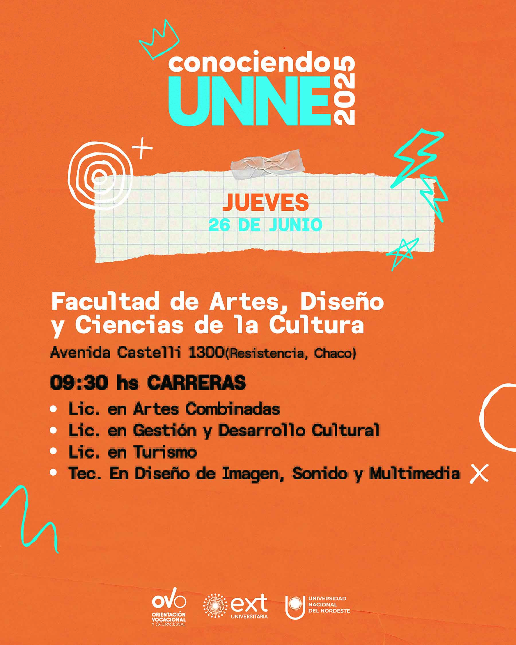 Conociendo UNNE 2025 - Artes, Diseño y Cs. de la Cultura