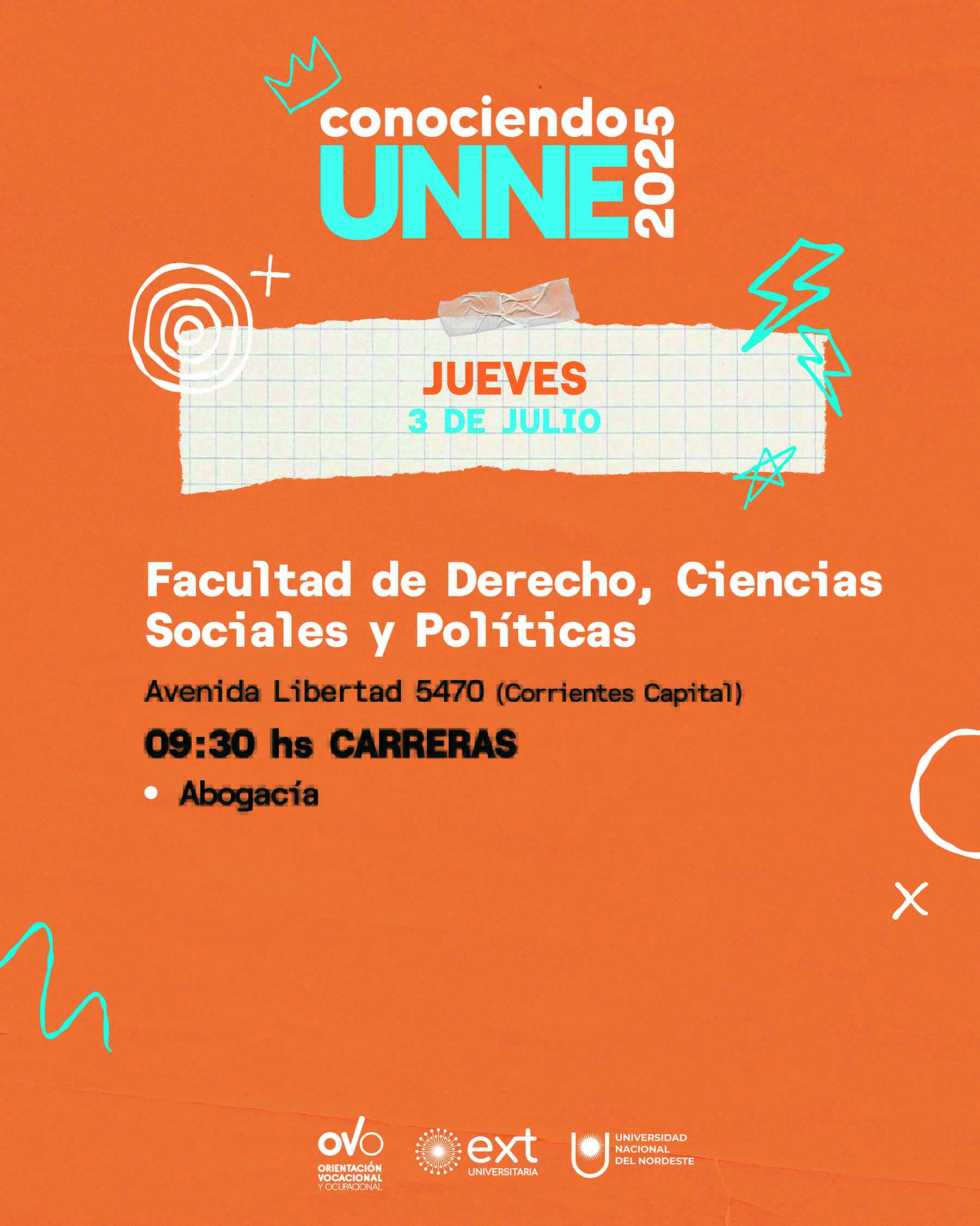 Conociendo UNNE 2025 - Derecho, Cs. Sociales y Políticas