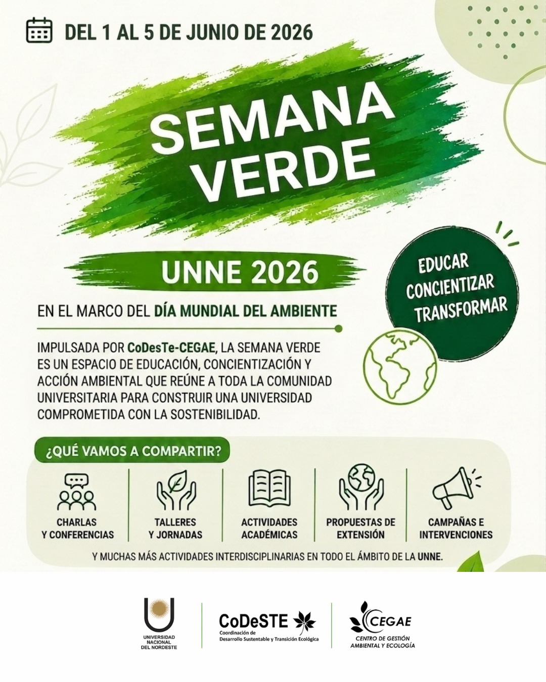 🌱 Semana Verde UNNE 2026